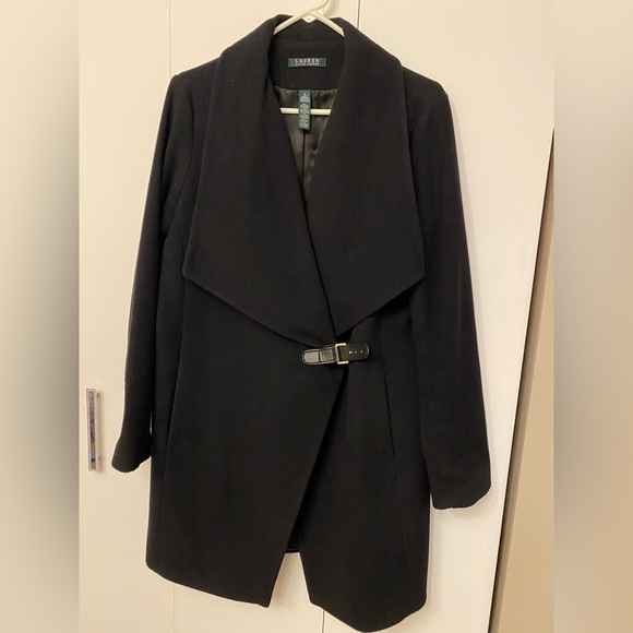 Ralph Lauren Buckle Closure wool Coat, size 8 - Picture 3 of 10